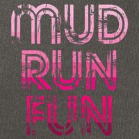 Mud Run Fun Mudder Pink Trail Running And Mudding Cotton Canvas Backpack