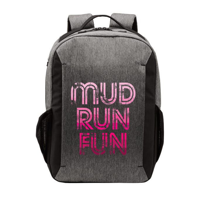 Mud Run Fun Mudder Pink Trail Running And Mudding Vector Backpack