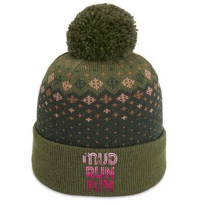 Mud Run Fun Mudder Pink Trail Running And Mudding The Baniff Cuffed Pom Beanie