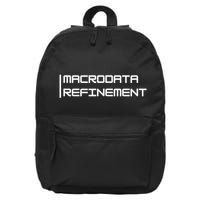 Macrodata Refinement Funny Ironic 16 in Basic Backpack