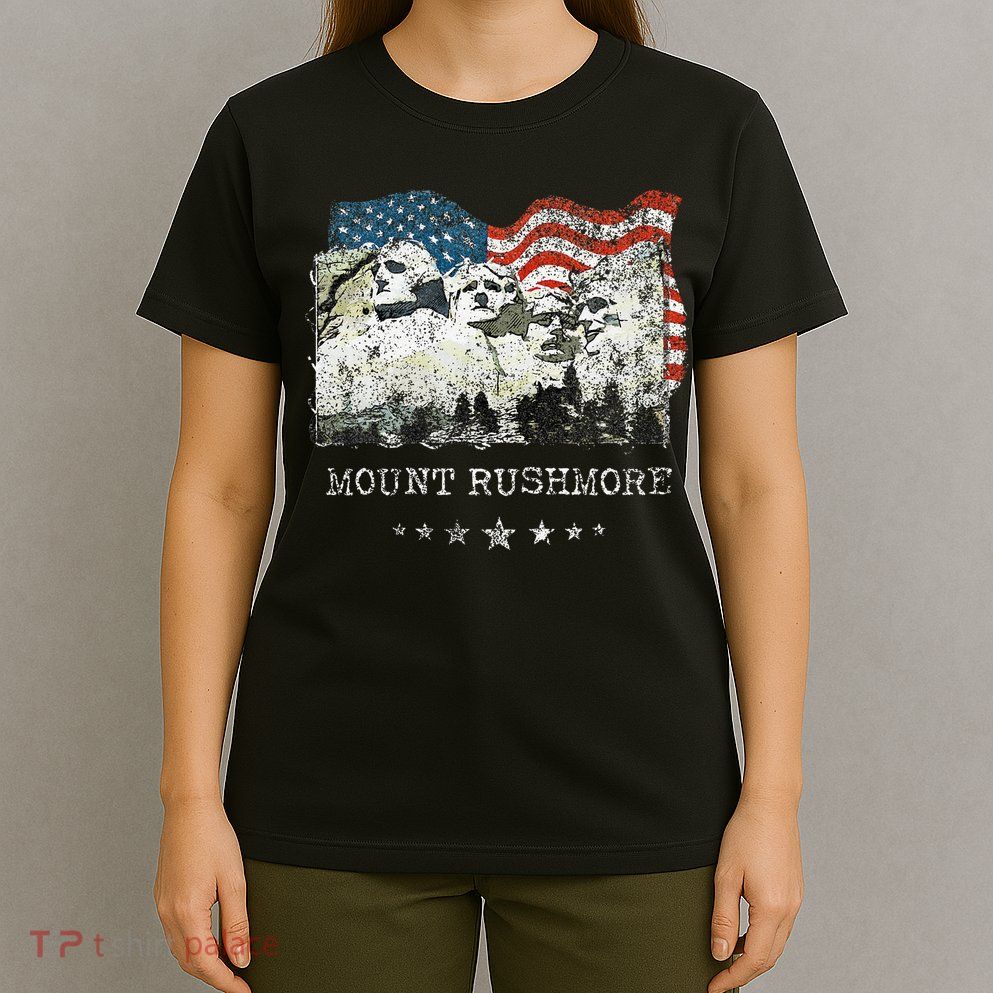 Mount Rushmore Flag Souvenirs T-Shirt