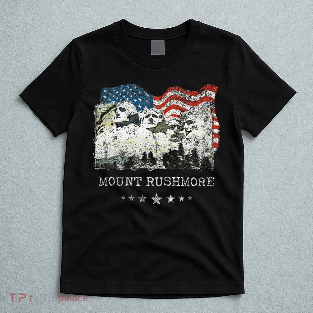 Mount Rushmore Flag Souvenirs T-Shirt