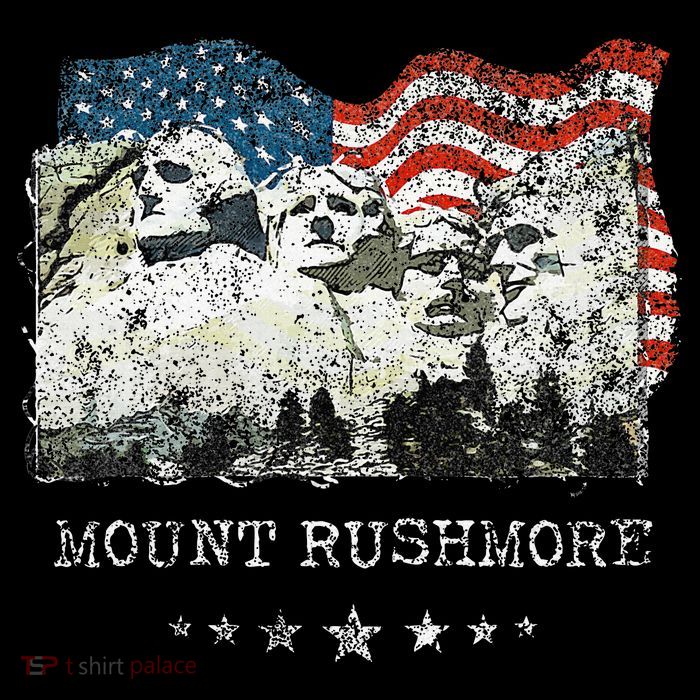 Mount Rushmore Flag Souvenirs T-Shirt