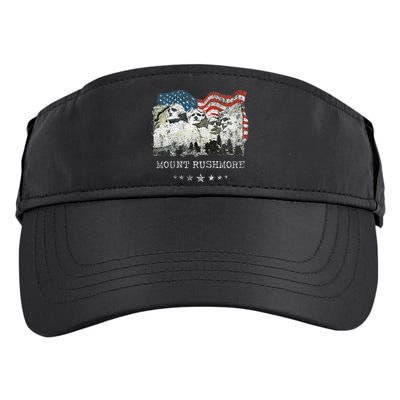 Mount Rushmore Flag Souvenirs Adult Drive Performance Visor