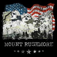 Mount Rushmore Flag Souvenirs Drawstring Bag