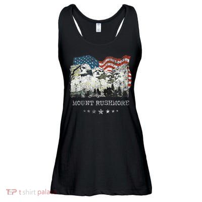 Mount Rushmore Flag Souvenirs Ladies Essential Flowy Tank