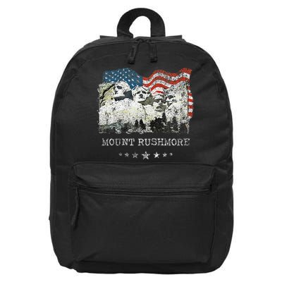 Mount Rushmore Flag Souvenirs 16 in Basic Backpack