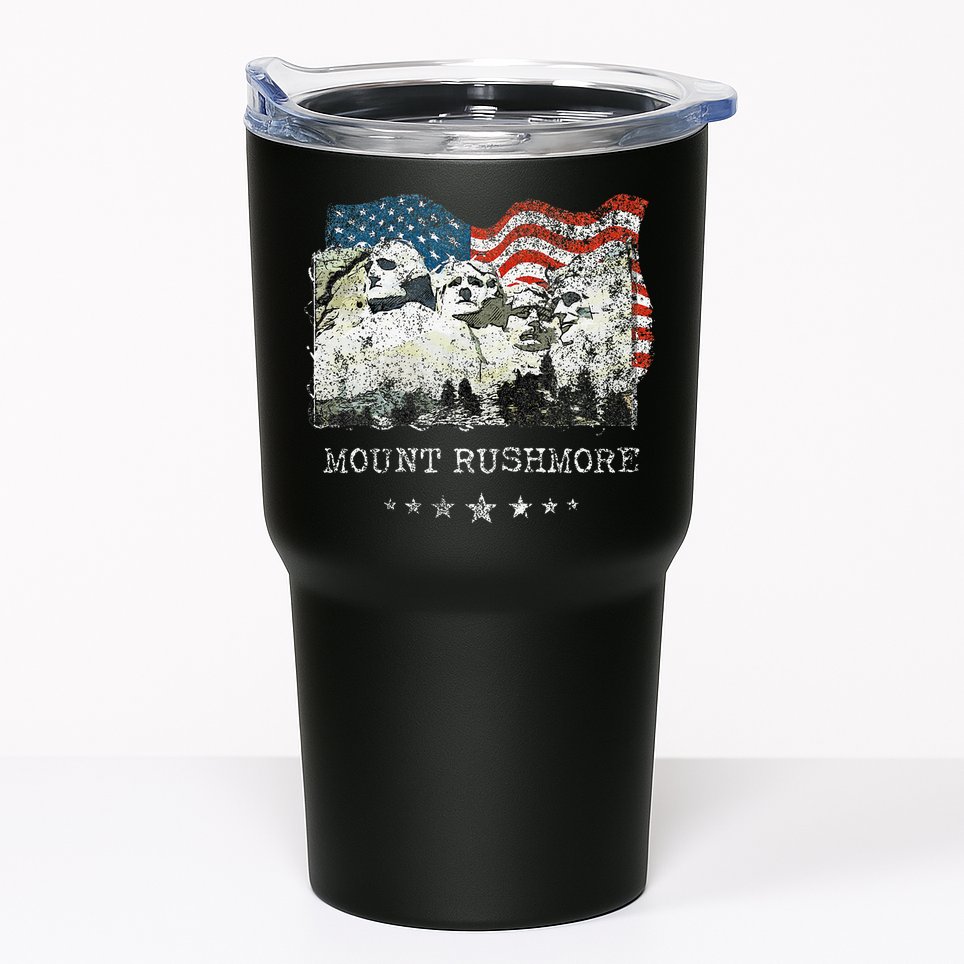 Mount Rushmore Flag Souvenirs Tumbler