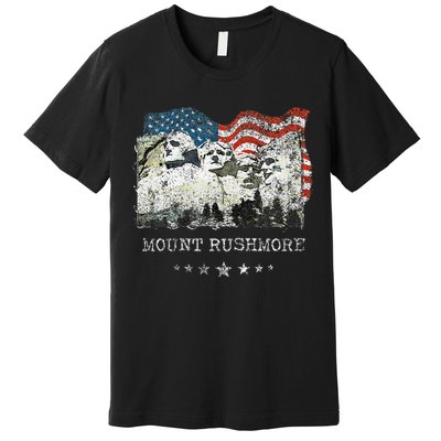 Mount Rushmore Flag Souvenirs Premium T-Shirt