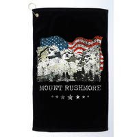 Mount Rushmore Flag Souvenirs Golf Towel
