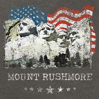 Mount Rushmore Flag Souvenirs Cotton Canvas Backpack