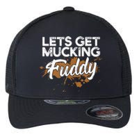 Mud Run Gear Funny 5k Marathon Running Apparel Mud Team Flexfit Unipanel Trucker Cap