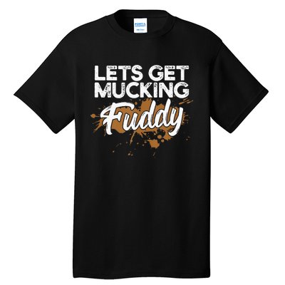 Mud Run Gear Funny 5k Marathon Running Apparel Mud Team Tall T-Shirt