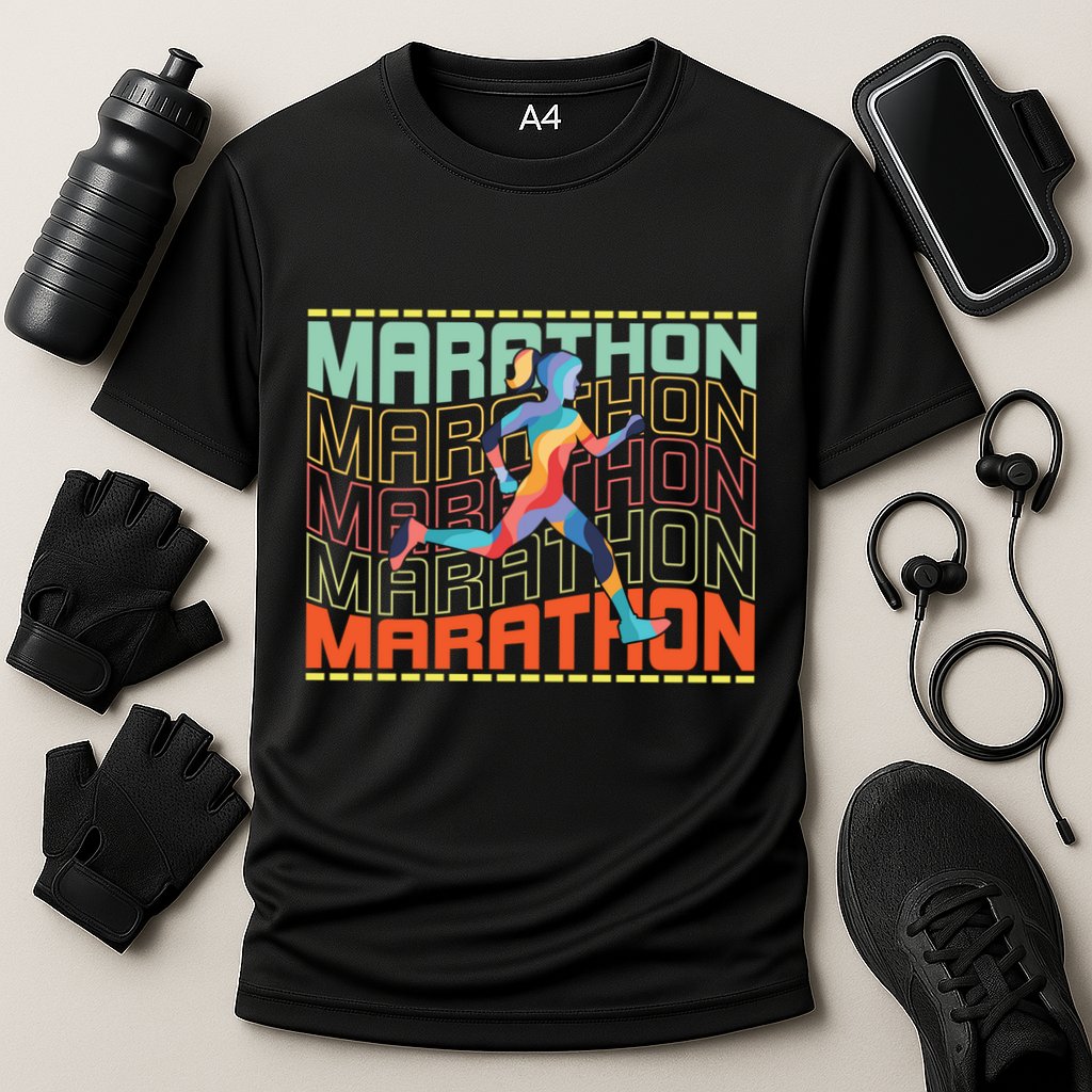 Marathon Running Gift Cooling Performance Crew T-Shirt
