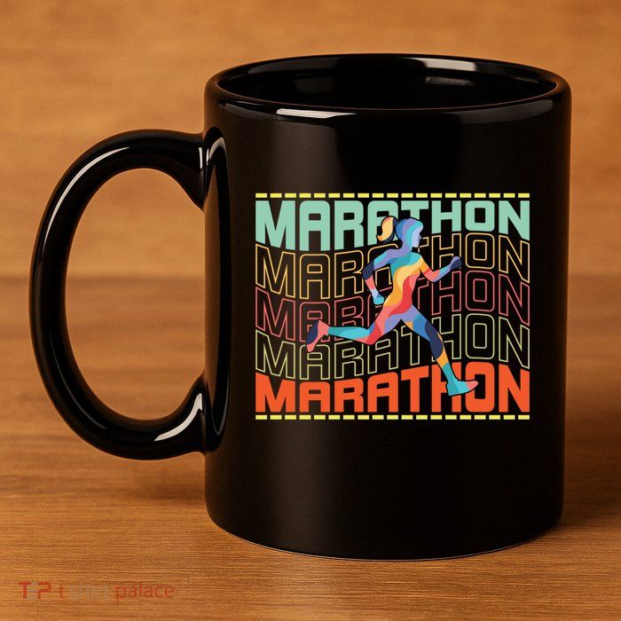 Marathon Running Gift 11oz C Handle Ceramic Mug