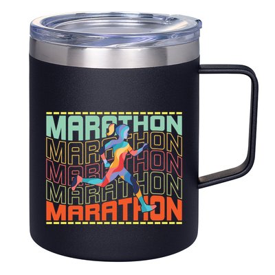 Marathon Running Gift 12oz Stainless Steel Coffee Mug