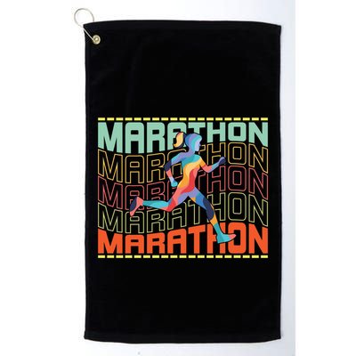 Marathon Running Gift Golf Towel