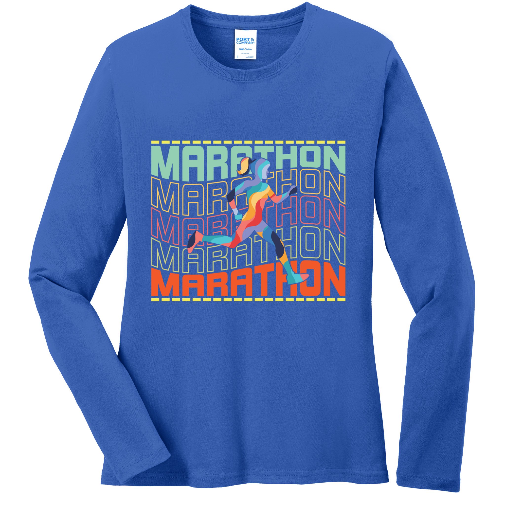 Marathon Running Gift Ladies Long Sleeve Shirt