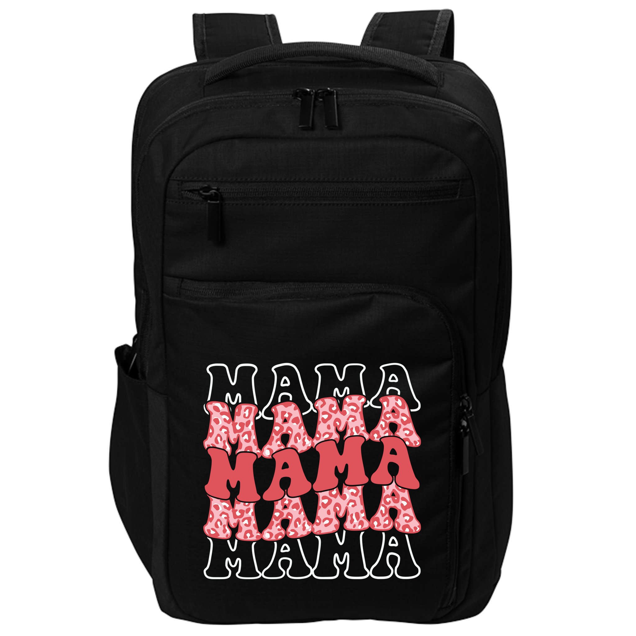 Mama Retro Groovy Cheetah Gift Impact Tech Backpack