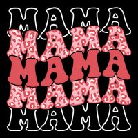 Mama Retro Groovy Cheetah Gift Impact Tech Backpack