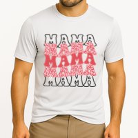 Mama Retro Groovy Cheetah Gift Cooling Performance Crew T-Shirt