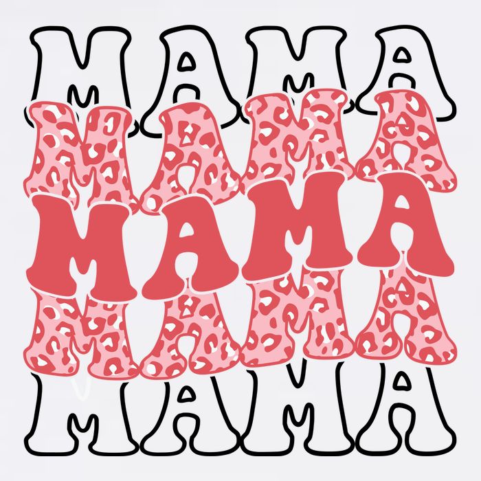 Mama Retro Groovy Cheetah Gift Cooling Performance Crew T-Shirt