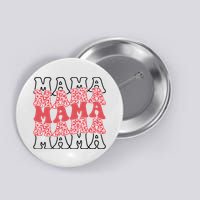 Mama Retro Groovy Cheetah Gift Button