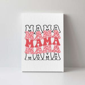 Mama Retro Groovy Cheetah Gift Canvas