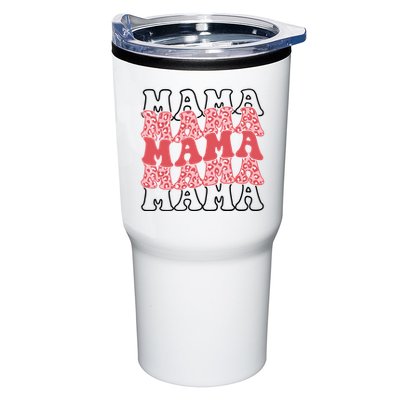 Mama Retro Groovy Cheetah Gift Tumbler