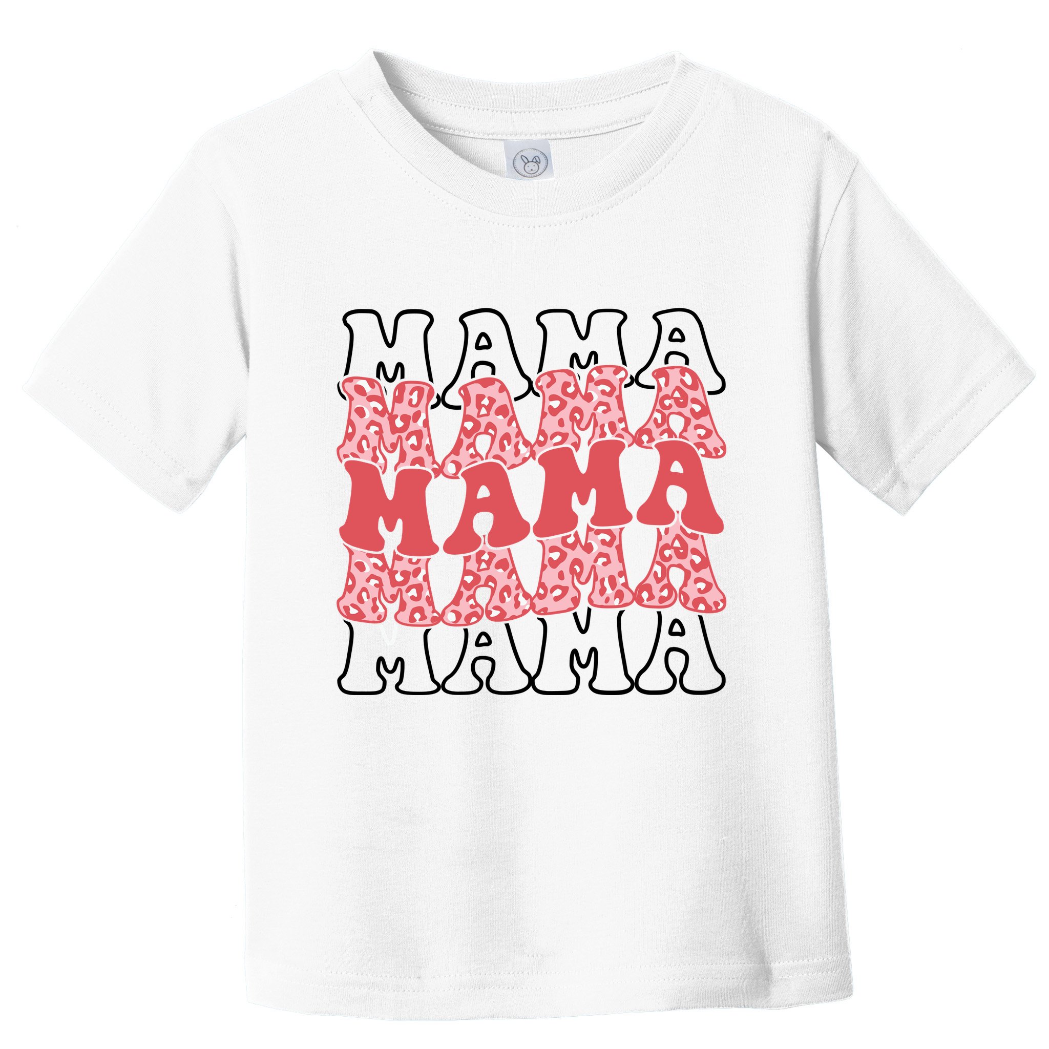 Mama Retro Groovy Cheetah Gift Toddler T-Shirt