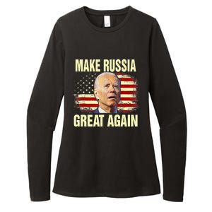 Make Russia Great Again Biden Confused America Funny Gift Womens CVC Long Sleeve Shirt