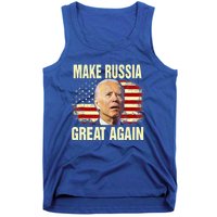 Make Russia Great Again Biden Confused America Funny Gift Tank Top