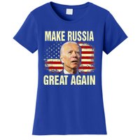 Make Russia Great Again Biden Confused America Funny Gift Women's T-Shirt