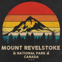 Mount Revelstoke Gift Canadian National Park Retro Souvenir Funny Gift Beanie