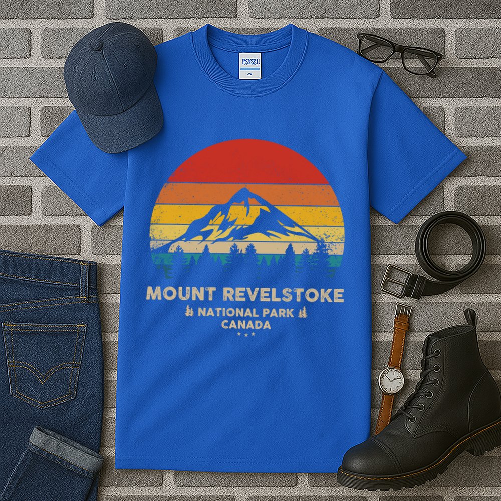 Mount Revelstoke Gift Canadian National Park Retro Souvenir Funny Gift Tall T-Shirt
