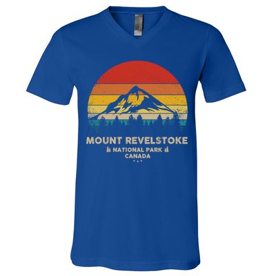 Mount Revelstoke Gift Canadian National Park Retro Souvenir Funny Gift V-Neck T-Shirt
