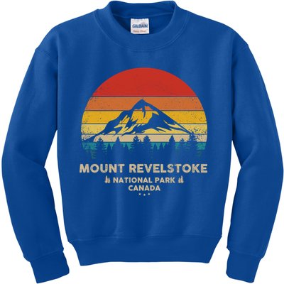 Mount Revelstoke Gift Canadian National Park Retro Souvenir Funny Gift Kids Sweatshirt