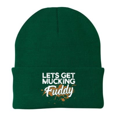 Mud Run Gear Funny 5k Marathon Running Apparel Mud Team Knit Cap Winter Beanie