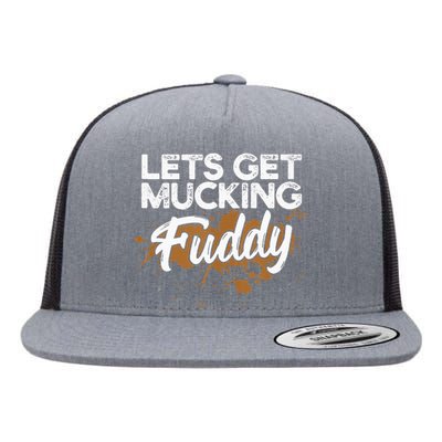 Mud Run Gear Funny 5k Marathon Running Apparel Mud Team Flat Bill Trucker Hat