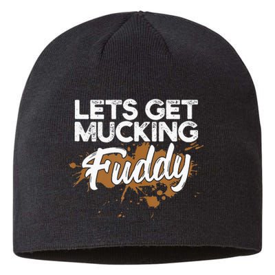 Mud Run Gear Funny 5k Marathon Running Apparel Mud Team Sustainable Beanie