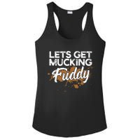 Mud Run Gear Funny 5k Marathon Running Apparel Mud Team Ladies PosiCharge Competitor Racerback Tank