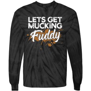 Mud Run Gear Funny 5k Marathon Running Apparel Mud Team Tie-Dye Long Sleeve Shirt