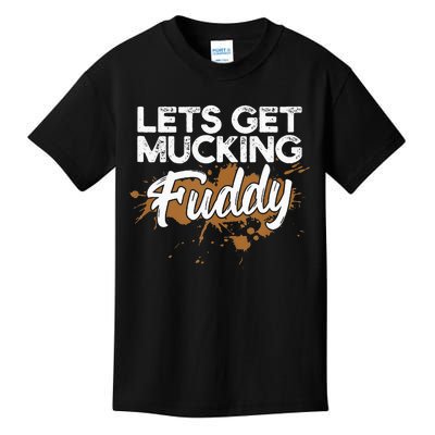 Mud Run Gear Funny 5k Marathon Running Apparel Mud Team Kids T-Shirt