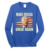 Make Russia Great Again Biden Confused America Funny Gift Long Sleeve Shirt