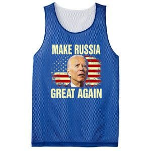 Make Russia Great Again Biden Confused America Funny Gift Mesh Reversible Basketball Jersey Tank