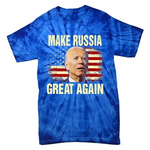 Make Russia Great Again Biden Confused America Funny Gift Tie-Dye T-Shirt