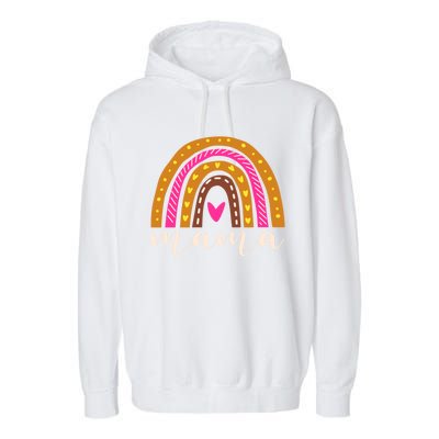 Mama Rainbow Graphic Grandma Mom Mommy New Mom MotherS Day Gift Garment-Dyed Fleece Hoodie