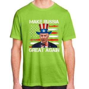 Make Russia Great Again Joe Biden Confused America Funny Adult ChromaSoft Performance T-Shirt