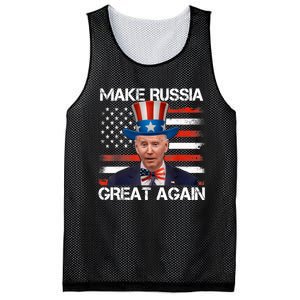 Make Russia Great Again Joe Biden Confused America Funny Mesh Reversible Basketball Jersey Tank