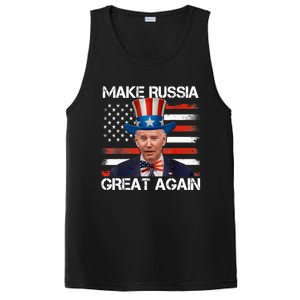 Make Russia Great Again Joe Biden Confused America Funny PosiCharge Competitor Tank